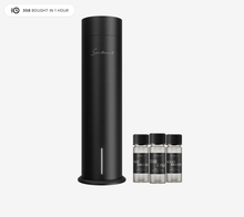 Cargar imagen en el visor de la galería, Scentiment Diffuser Tall Air 2 Discovery Kit with Sampler Oils: Cold-AiiDiffusion Technology with Wi-Fi &amp; TouchControls, Rechargeable Battery, Covers 1000Saft;Includes Top 3 Luxury Hotel-InspiredFragrance Oils (20ml