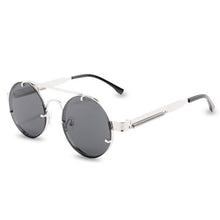 Load image into Gallery viewer, Round Steampunk Sunglasses Brand Design Men Women Metal Punk Sun glasses Vintage Sunglass UV400 Shades Eyewear Gafas de Sol