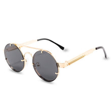 Load image into Gallery viewer, Round Steampunk Sunglasses Brand Design Men Women Metal Punk Sun glasses Vintage Sunglass UV400 Shades Eyewear Gafas de Sol